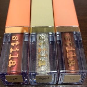 Never used! 3 mini Stila liquid eyeshadows